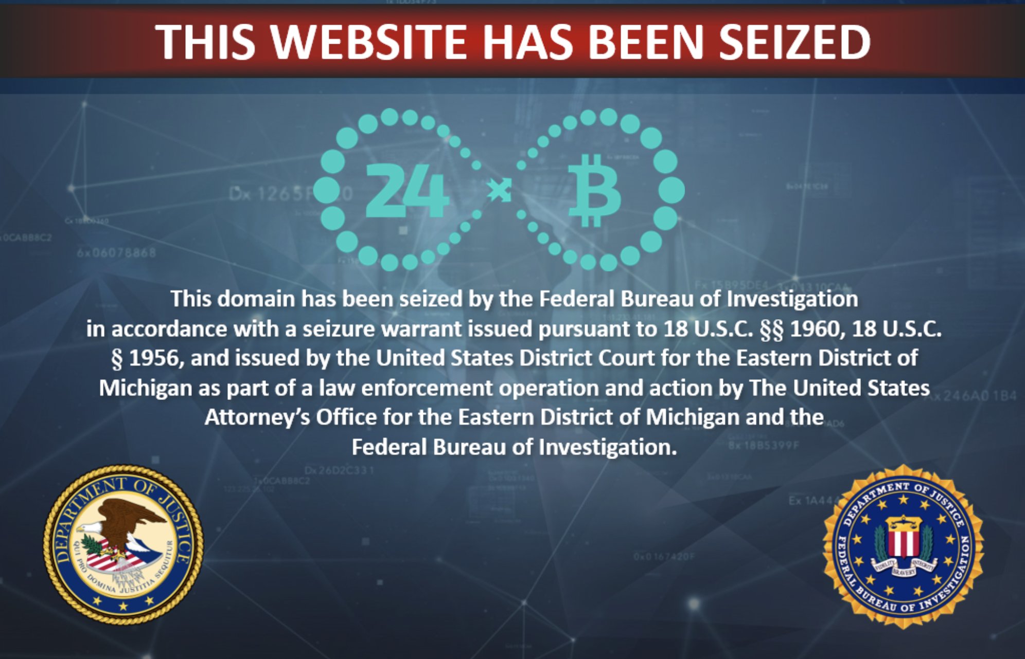 FBI DISRUPTS VIRTUAL CURRENCY EXCHANGES USED TO FACILITATE CRIMINAL ACTIVITY